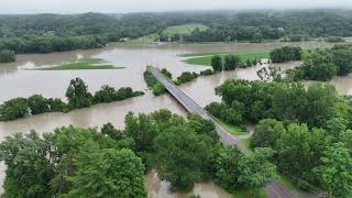 Flooding on the Winooski River in Essex Vermont [upl. by Straus]