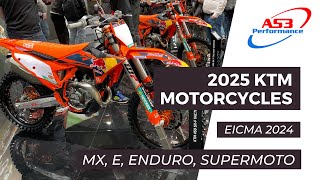 2025 KTM MOTORCYCLES AT EICMA 2024 feat KTM Motocross Enduro Freeride ADV amp Supermoto bikes [upl. by Enihpad]