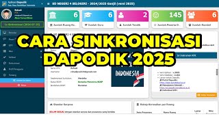 CARA SINKRONISASI APLIKASI DAPODIK VERSI 2025 SEMESTER GANJIL  CARA SINKRON DAPODIK VERSI 2025 [upl. by Ainoda]