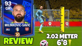 VANJA MILINKOVIC SAVIC GK OVR 88 EURO 2024 REVIEW PLAYER FC MOBILE [upl. by Ivers]