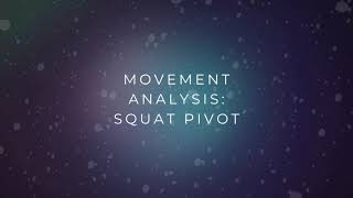 Movement Analysis Squat Pivot [upl. by Ursala880]