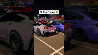 Watch until the end 😳 corvette c7 explore cars trendingshorts flames [upl. by Day]