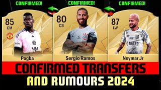 NEW CONFIRMED TRANSFERS AND RUMOURS ✅ ft Pogba Sergio Ramos Neymar Jr [upl. by Vig693]