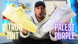 LOS 2 NUEVOS COLORWAYS DE AIR FORCE 1 NOCTA  PALEST PURPLE amp CITRON TINT [upl. by Naved]