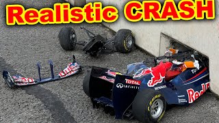 RC F1 Car Realistic CRASH Rare Expensive Model [upl. by Siladnerb]