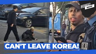 American YouTuber Johnny Somali booked for obstruction barred from leaving Korea [upl. by Spieler]