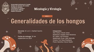 Micología y virología ADA 1 Generalidades de los hongos [upl. by Hakkeber]