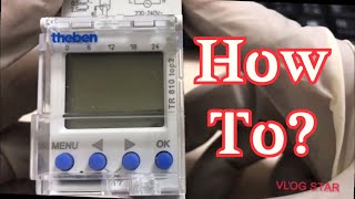 THEBEN DIGITAL TIME SWITCH  HOW TO SET THE DATE AND TIME  MY WORKPLACE VLOG [upl. by Klehm]