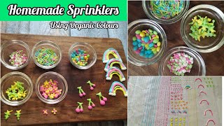 Homemade Sprinkles Sprinkles with Homemade Natural Food Colours DIY Sprinkles [upl. by Hodgkinson]