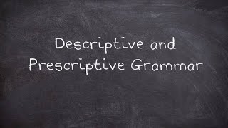 Prescriptive and Descriptive Grammar in HindiUrdu [upl. by Innavoeg27]