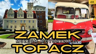 ZAMEK TOPACZ UNIKATOWE MUZEUM MOTORYZACJI HOTEL PARK [upl. by Hnoj256]