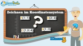 Koordinatensystem Punkte zeichnen  Klasse 5 ★ Übung 2 [upl. by Cherri504]