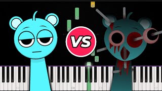 Normal vs Horror Sprunki Sounds 👉 Piano Tutorial [upl. by Chiles]