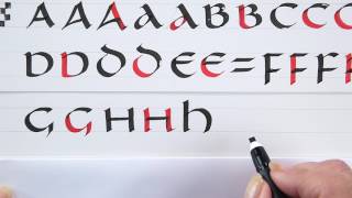 A Beginners Guide to Uncial Calligraphy AP with Janet Takahashi [upl. by Aicnelav]