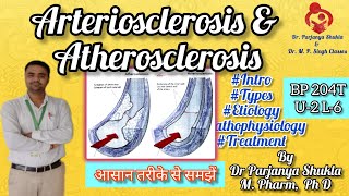 Arteriosclerosis and Atherosclerosis  Intro Types Etiology Pathophysiology BP 204T U2 L6 [upl. by Lambert]