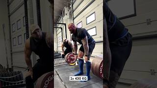 The Mountain Deadlift 2x 430 KG [upl. by Sirod]