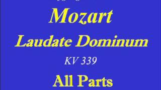 Laudate DominumMozartAll Partswmv [upl. by Eimyaj116]