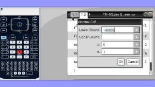 TINSpire Quick Tip 42  Percentiles for a Normal Distribution [upl. by Aihtela]