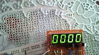 PIC16F84A 4 digit 7 segment display counter CCS C [upl. by Garlan]