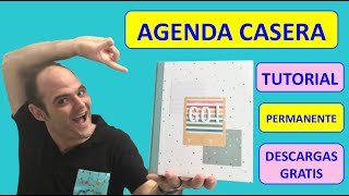 COMO CREAR una AGENDA CASERA😍O BULLET JOURNAL😍PDF GRATIS😍PERPETUA IMPRIMIBLE 2022 DIY TUTORIAL [upl. by Eberhard]