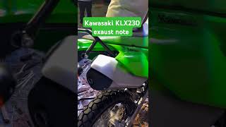 Newly launched KLX 230 in India exaust note KLX230 kawasaki launch sound [upl. by Elsi]