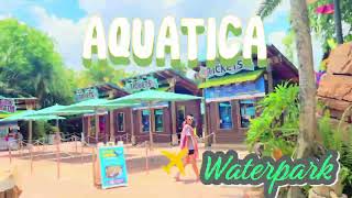 AQUATICA WATERPARK FULL TOUR amp REVIEW 4K [upl. by Ninehc]