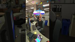 Working in Dunder Mifflin horizonworlds socialvr theoffice vrgameplay quest2vr dundermifflin [upl. by Athenian864]