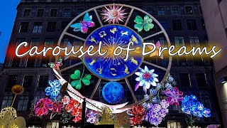 Full Video  Diors Carousel of Dreams at Saks  Holiday Light Show  New York 2024 [upl. by Oirretna]