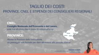 10  Taglio dei Costi CNEL Province e Stipendi dei Consiglieri Regionali [upl. by Aihsa292]