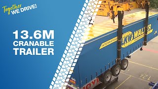 LKW WALTER 136m Cranable Trailer [upl. by Aihtnis]