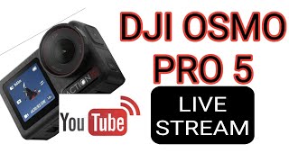 Live Stream Set Up  DJI Osmo Actio 5 [upl. by Erlinna]