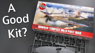 Post War Hawker Tempest MkV in 172 Scale from Airfix  Plastic Model Kit Unboxing Review [upl. by Torr]