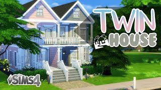 The Sims 4  House Build  Twin House NO CC [upl. by Liuka]