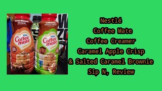 Nestlé Coffee Mate Caramel Apple Crisp amp Salted Caramel Brownie Coffee Creamers Sip N Review [upl. by Kho711]