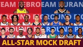 2022 NBA AllStar DRAFT PREDICTIONS  Team LEBRON vs Team DURANT [upl. by Claudian]