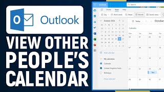 How To View Other Peoples Calendar On Outlook 2024  New Outlook Tips amp Tricks [upl. by Binette]