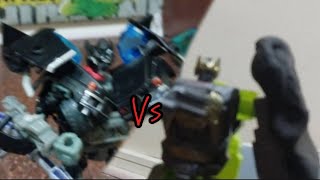 ironhide vs mixmaster transformers stop motion [upl. by Affer998]