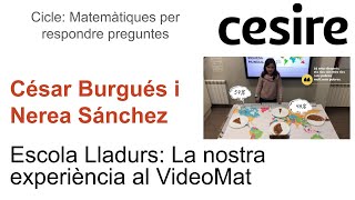 quotEscola Lladurs La nostra experiència al VideoMatquot de César Burgués i Nerea Sánchez [upl. by Enoed]