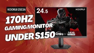 Best gaming monitor under 150 Koorui 25E3A Review [upl. by Dniren]