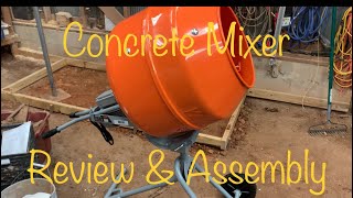 Concrete Mixer Review and Assembly  Yardmax 50 cubic foot [upl. by Ennaillek]