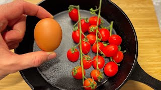 Do you have cherry tomatoes and eggs It’s so deliciousEasy breakfast lunch or dinner [upl. by Mingche725]