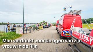 Man verdrinkt voor de ogen van zijn vrouw in de Rijn [upl. by Mixie304]