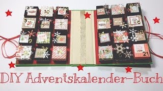 DIY AdventskalenderBuch tutorial  deutsch [upl. by Anaek]