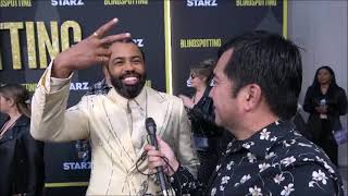 Daveed Diggs Carpet Interview at S2 Premiere of Starzs Blindspotting [upl. by Spillar339]