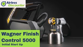 Wagner Finish Control 5000  Initial Start Up [upl. by Orvah]