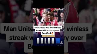 Man United end their winless streak with a victory over Brentford 🔥 [upl. by Akkinahs]