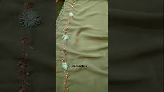 Hijab design embroideryworkhandwork [upl. by Marigolda]