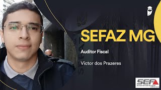 Entrevista Victor dos Prazeres aprovado no concurso da Sefaz MG para auditor fiscal [upl. by Coheman]