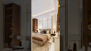 Luxury modern bedroom smart lighting interior shorts furniture viralreels [upl. by Yanarp]