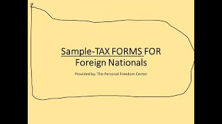 SAMPLE TAX FORMS FOR NATIONALS [upl. by Erasaec359]